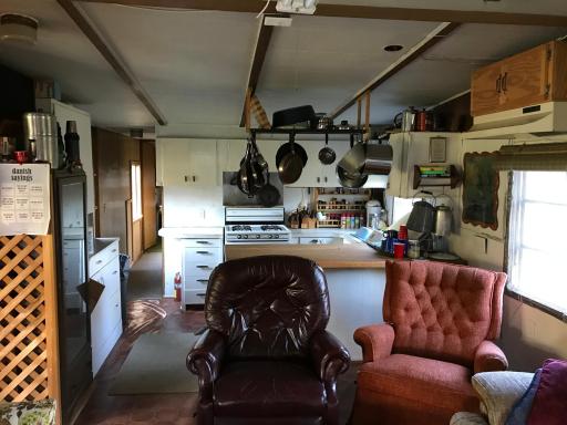 Kitchen has a propane run gas range