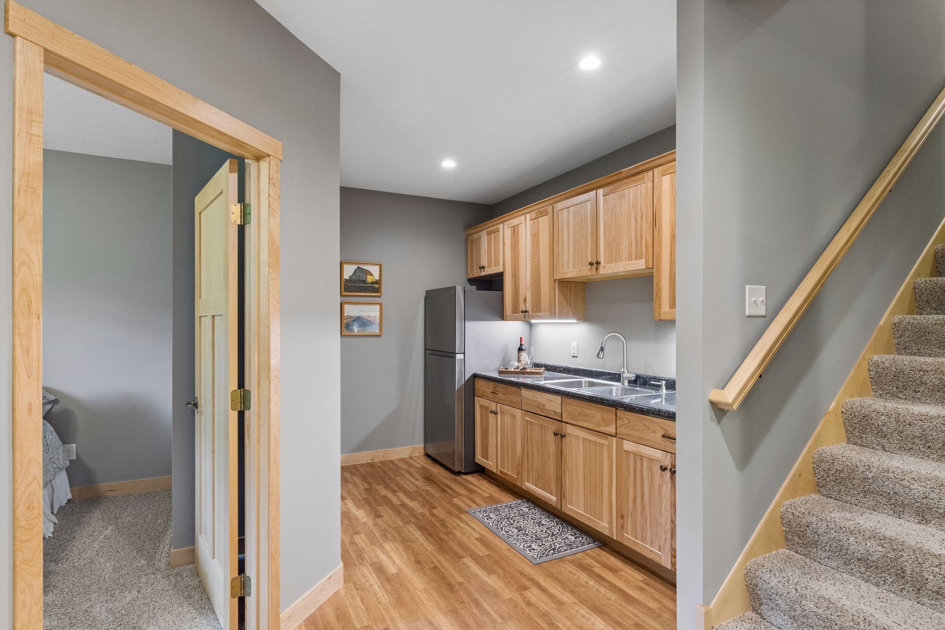 Featuring a wet bar
