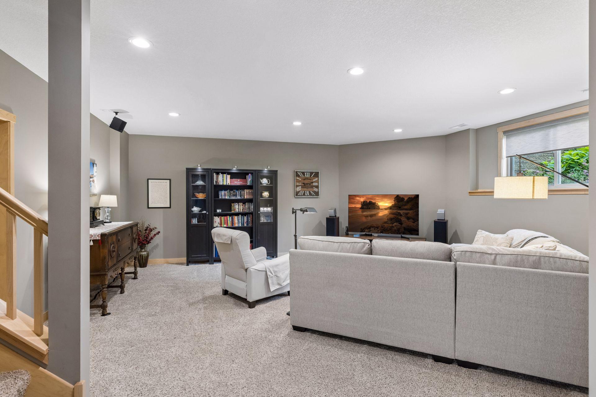 Lower level family room