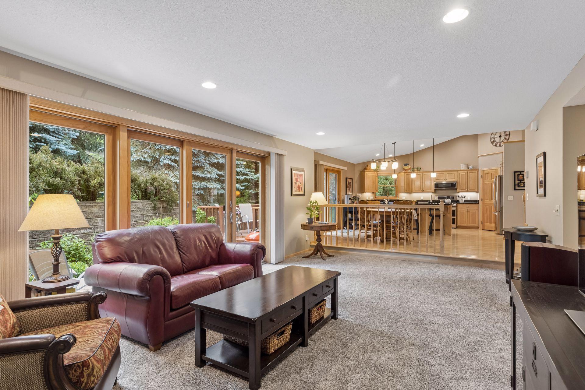 Abundance of natural lighting throughout