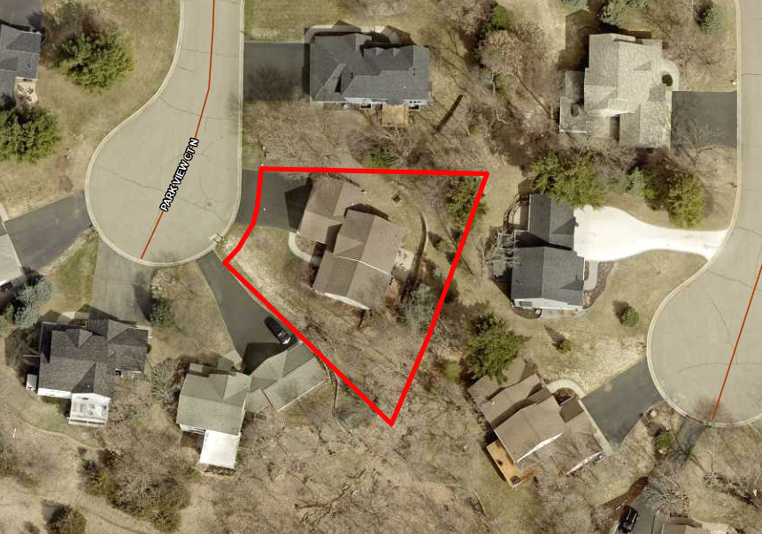 612 Park View Ct N Aerial