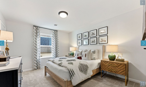 Bedroom 2 (staged photos for representational photos of floorplan).