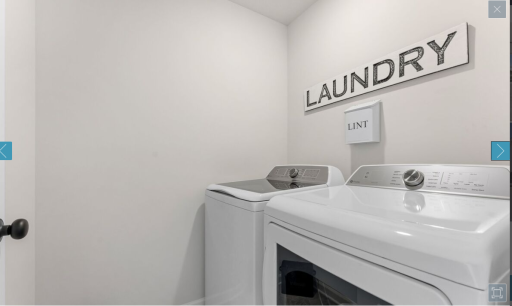 Upper laundry - washer/drye(staged model, representational photos of floorplan)r included!