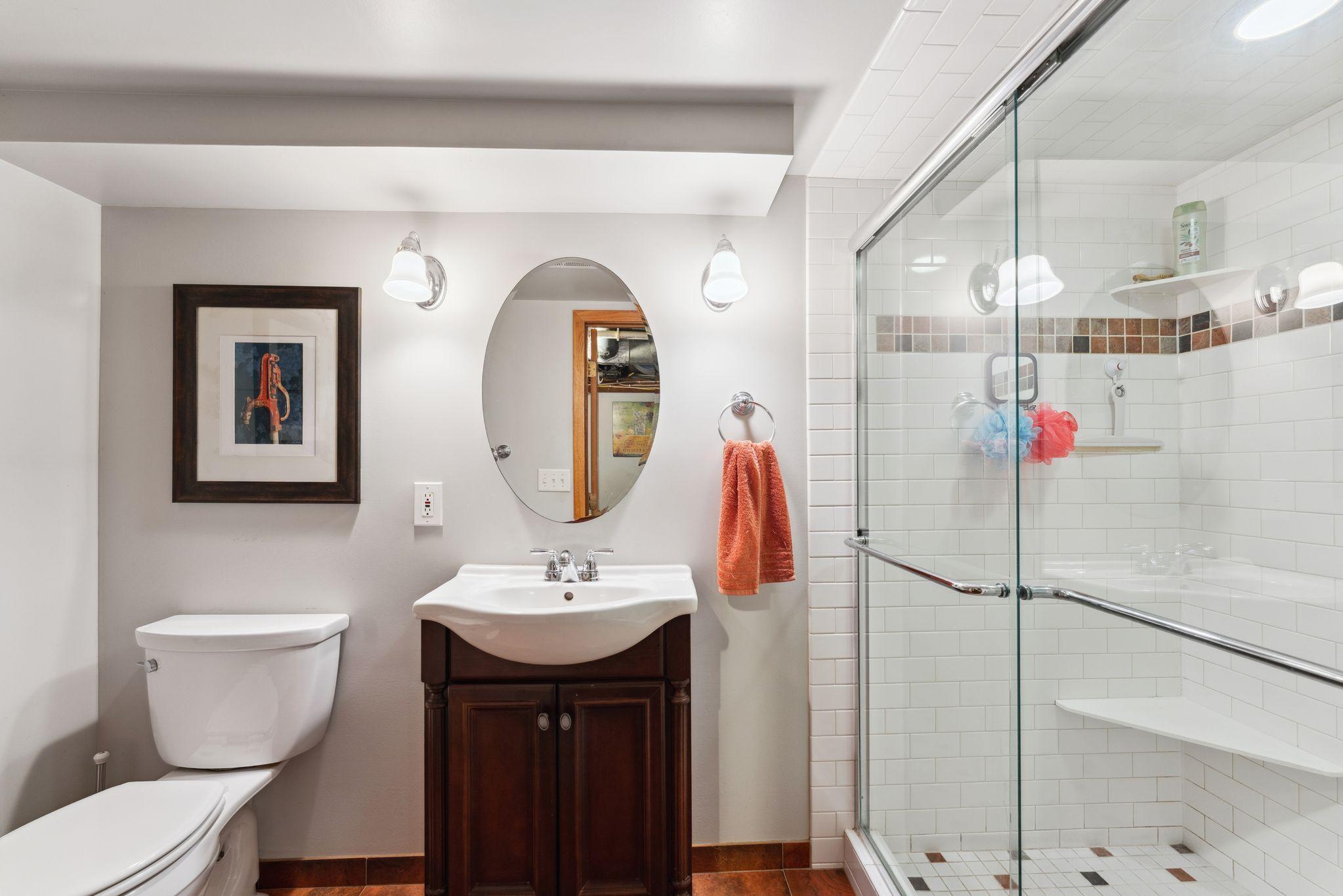 3/4 basement bathroom
