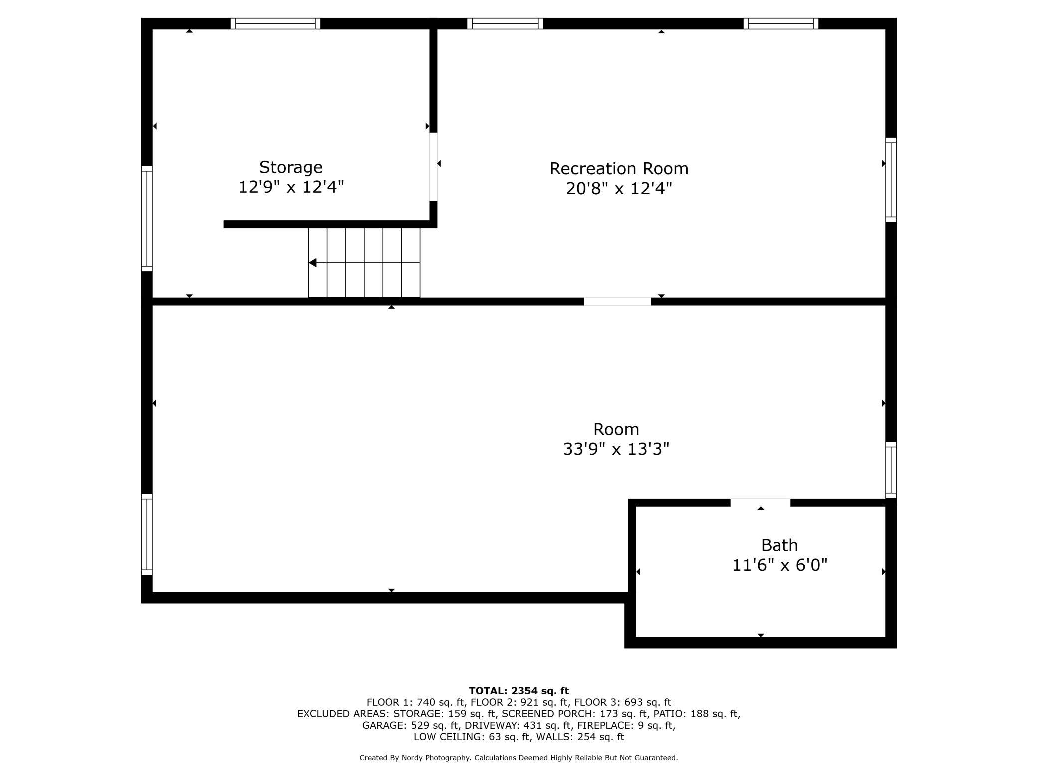 Basement floor plan
