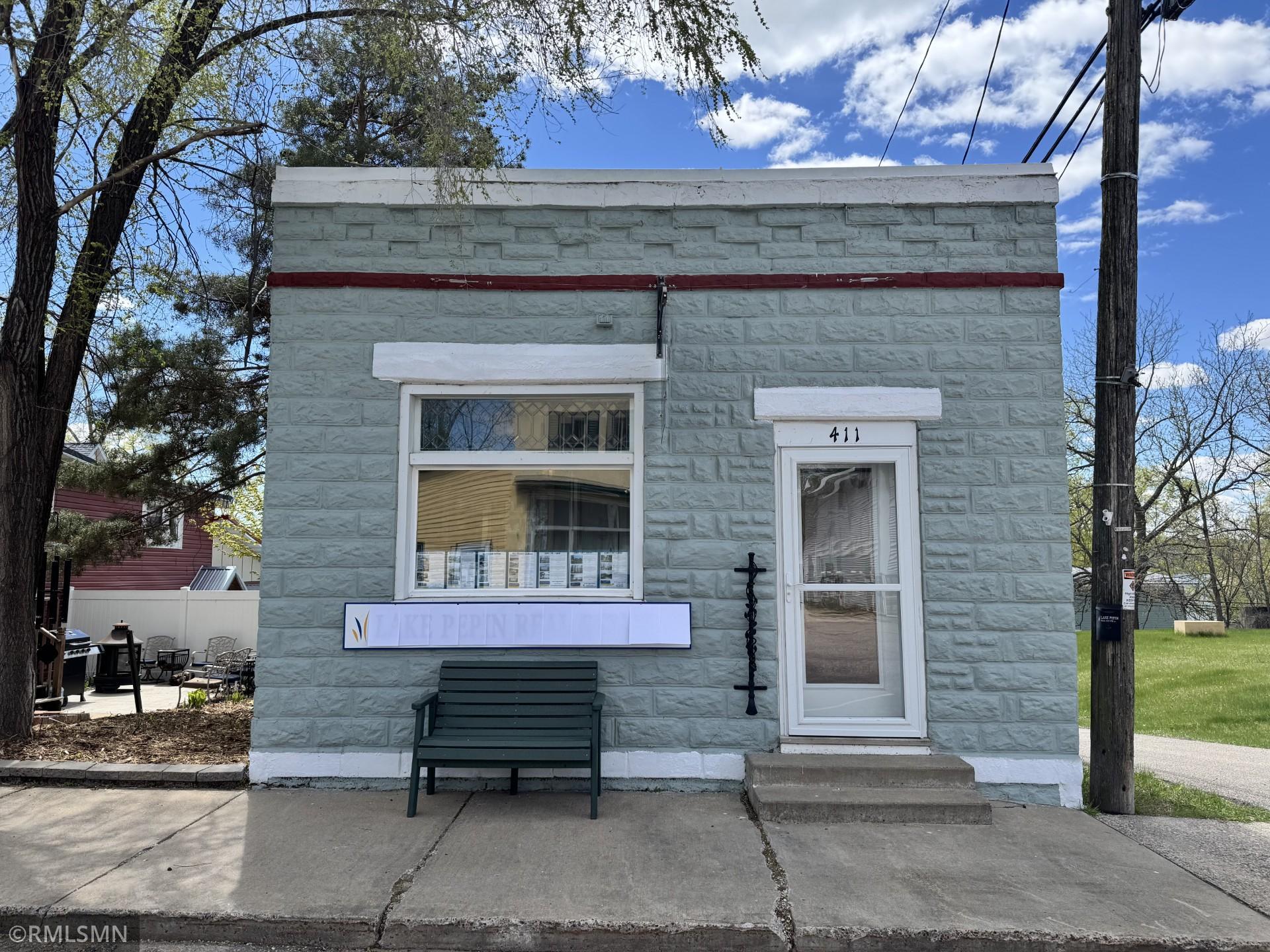 Street view of building.