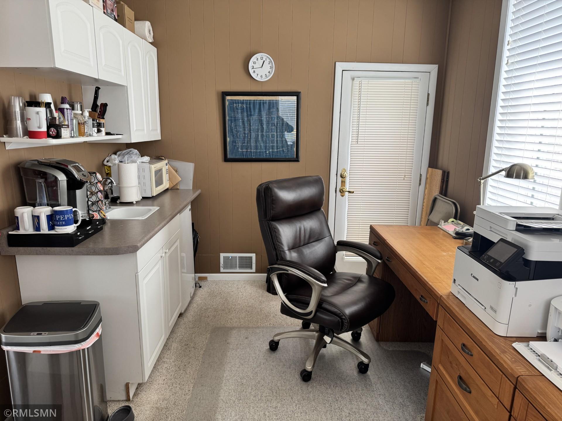 Rear office room of interior