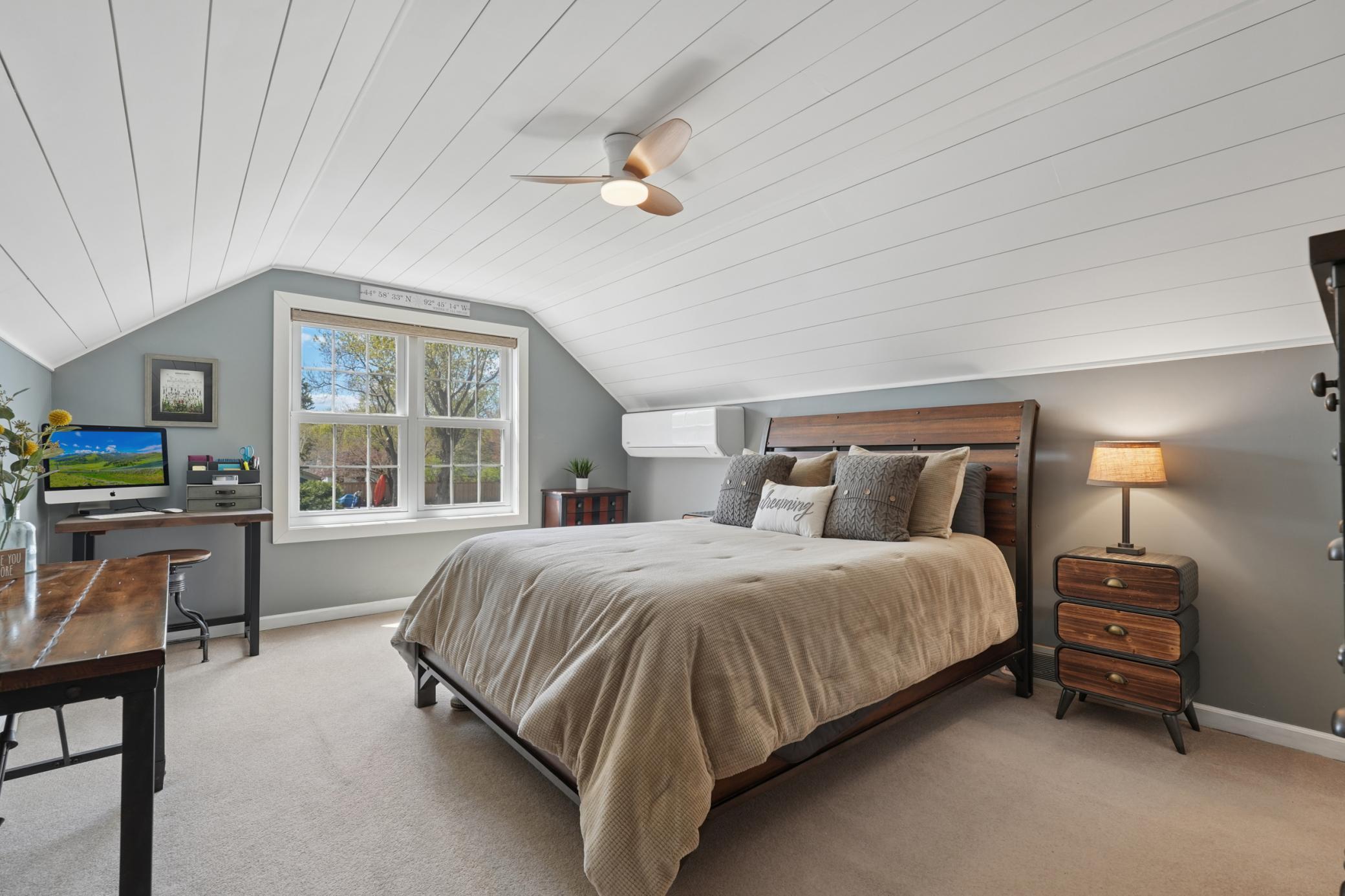 Primary upper level bedroom.
