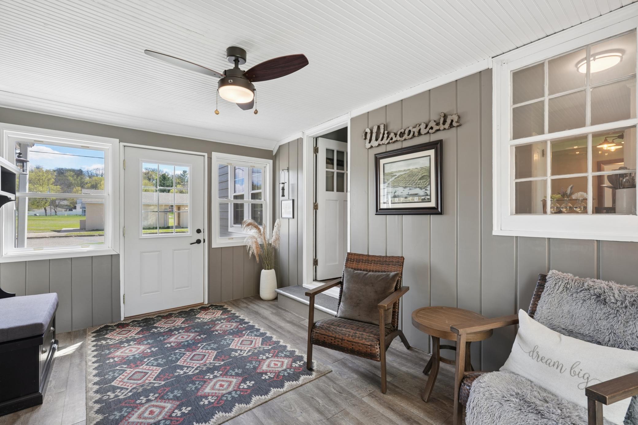 The updated breezeway.