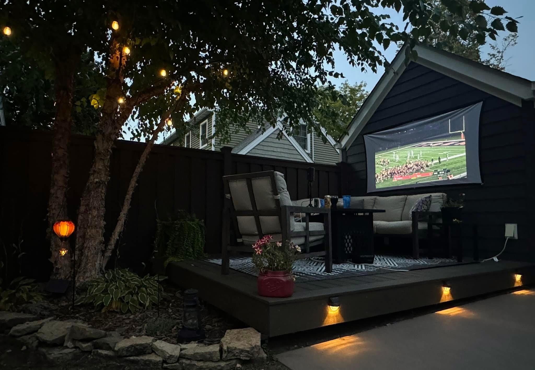 A nice place to catch an outdoor movie!