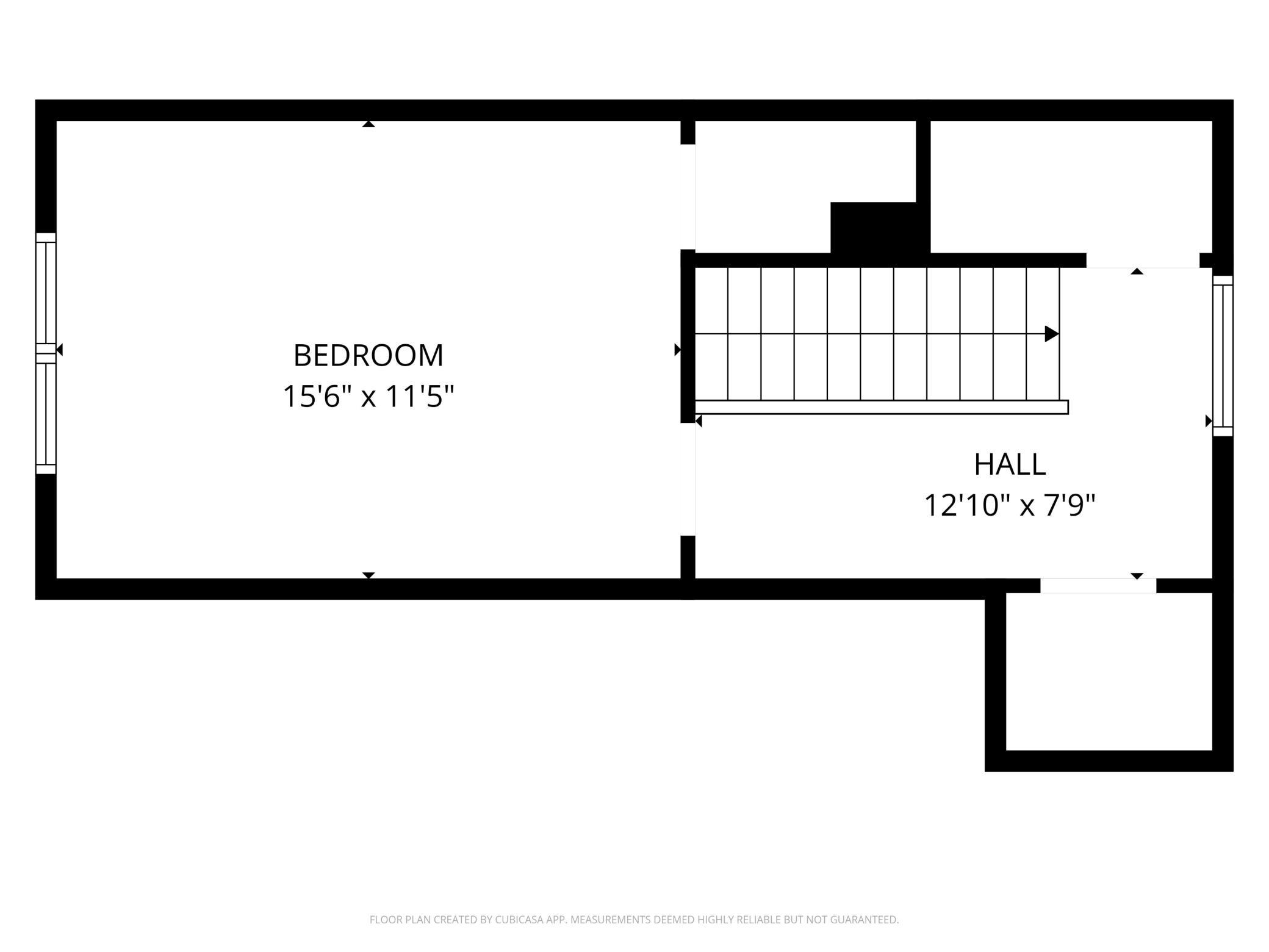 Upper level floor plan