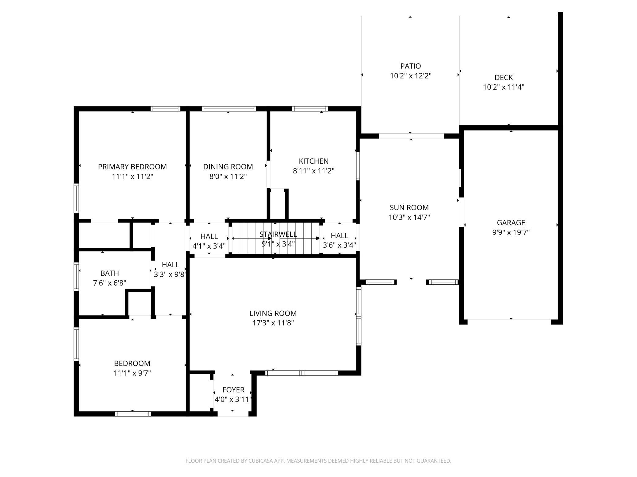 Main level floor plan
