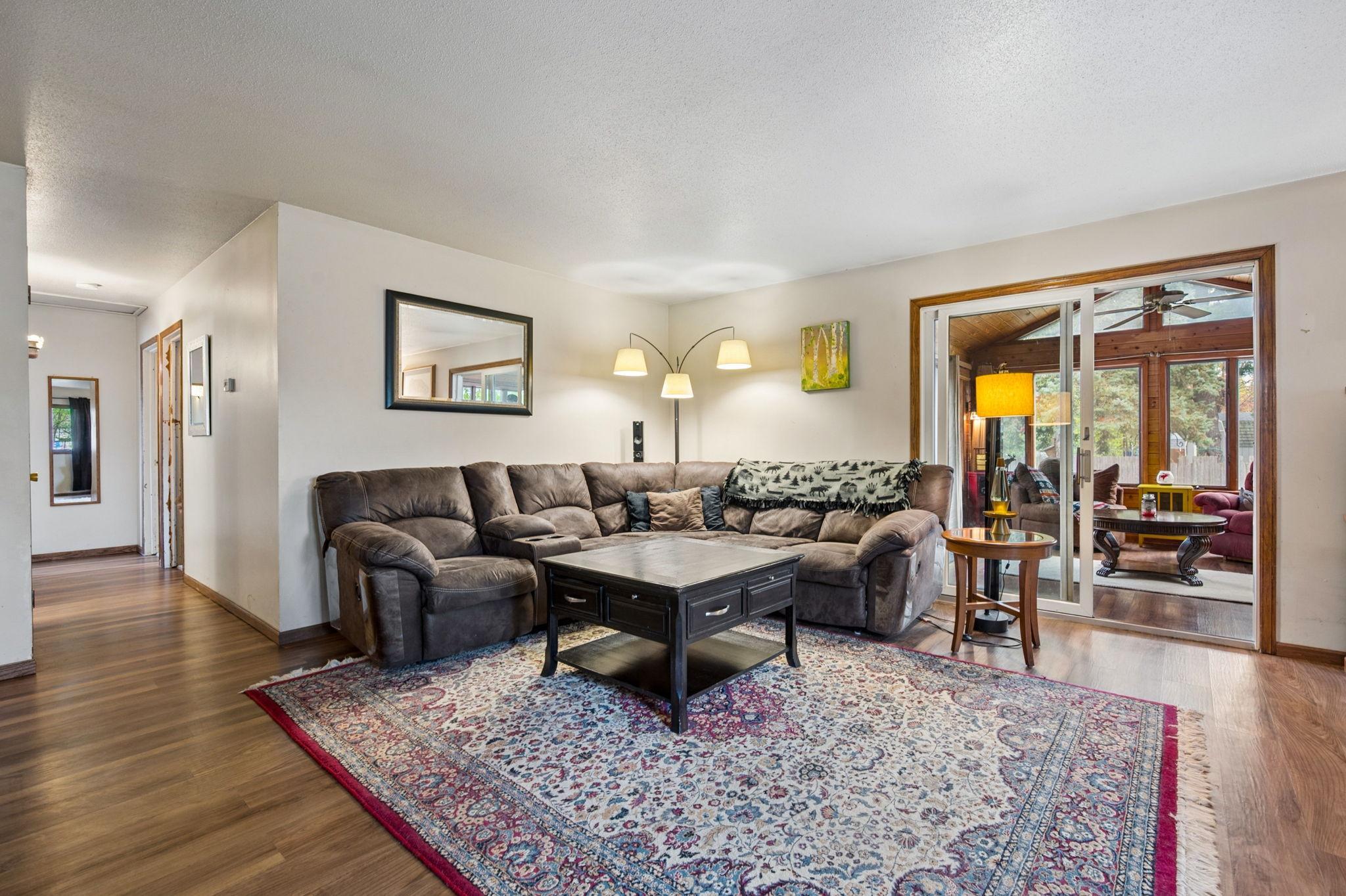Living Room Has A Walkout To 4 Season Porch