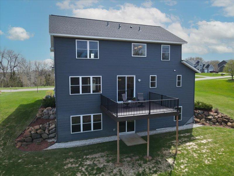 Back of Home View - with updated boulder landscaping