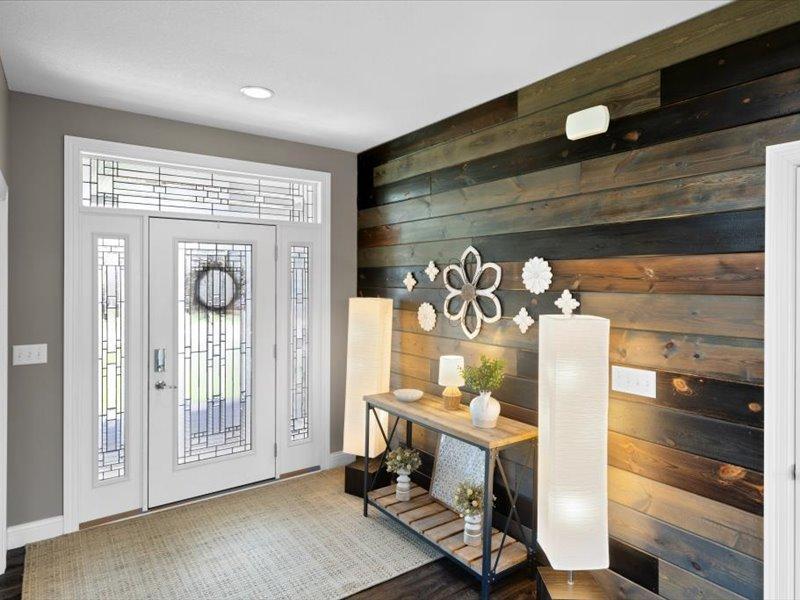 Oversized Foyer provides lots of room for hello and goodbye's