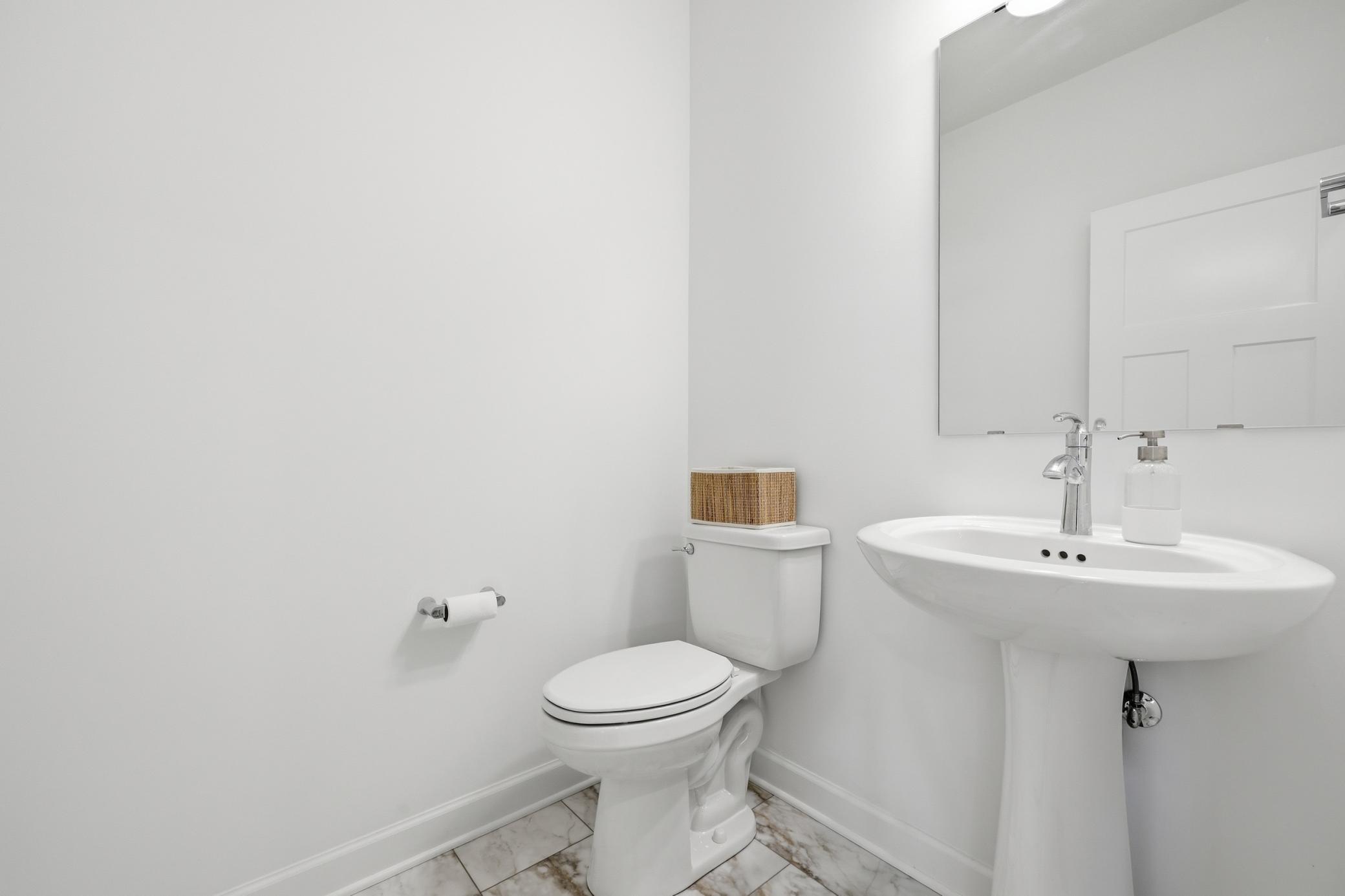 Main floor powder room