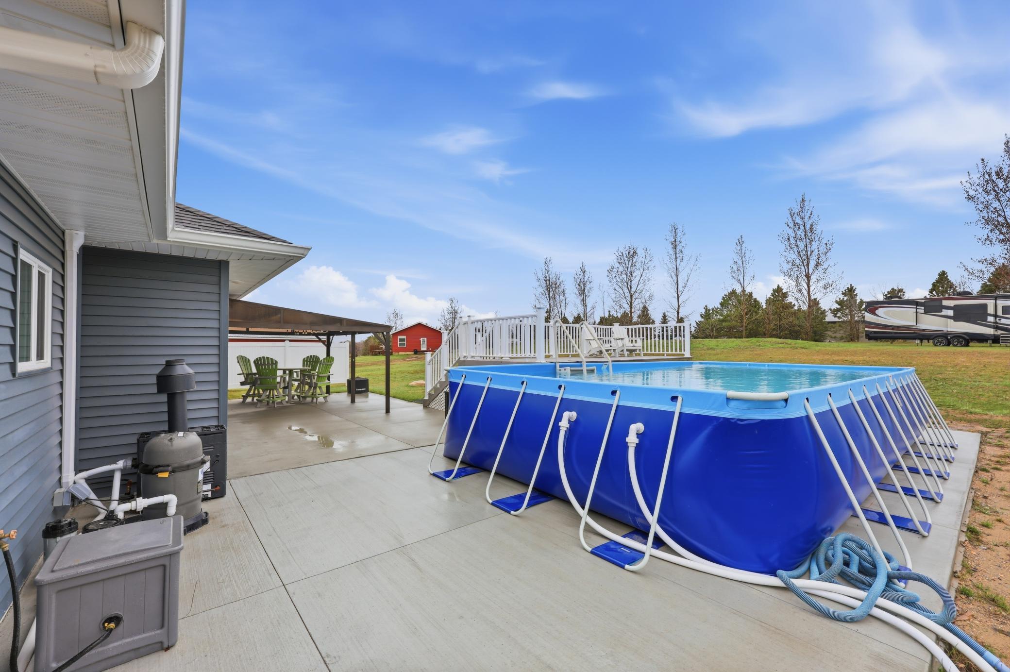 Above Ground Heated Pool