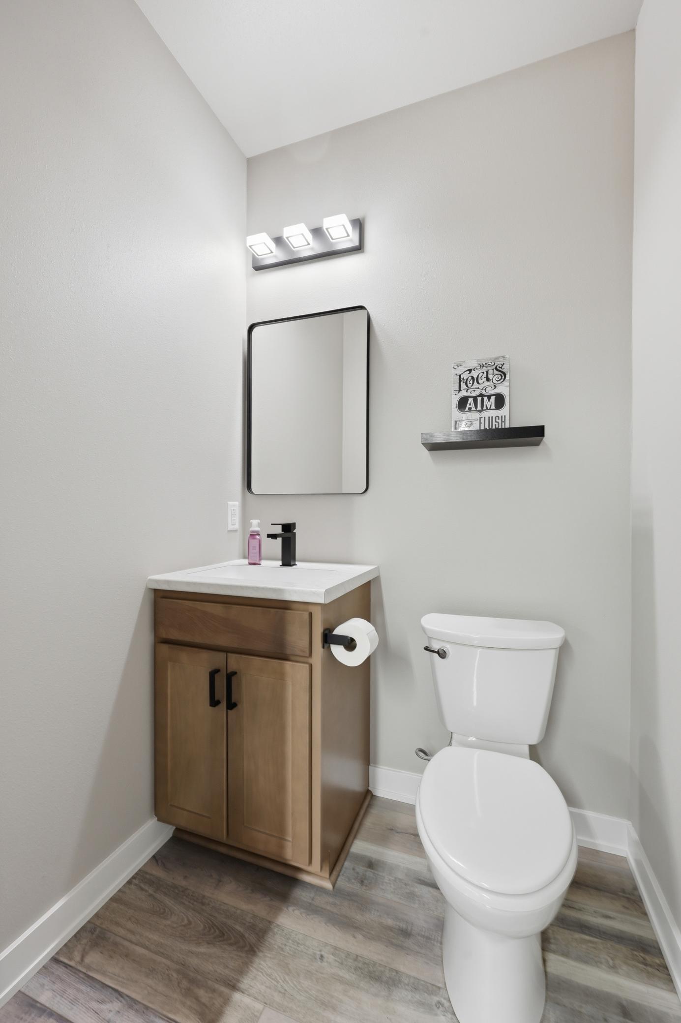 1/2 Bath from Garage