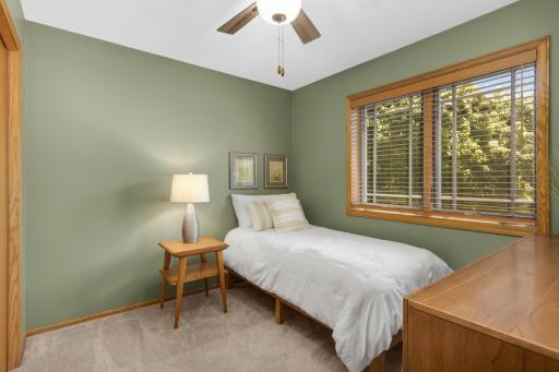 Third upper-level bedroom with front-of-home exposure.