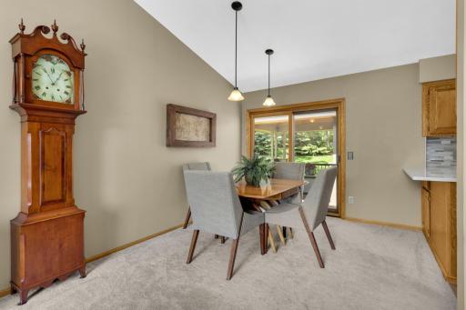 From dining, step directly onto a custom-built deck.
