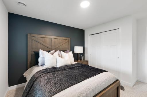 Homeowners can accommodate more family members and guests with this fourth bedroom