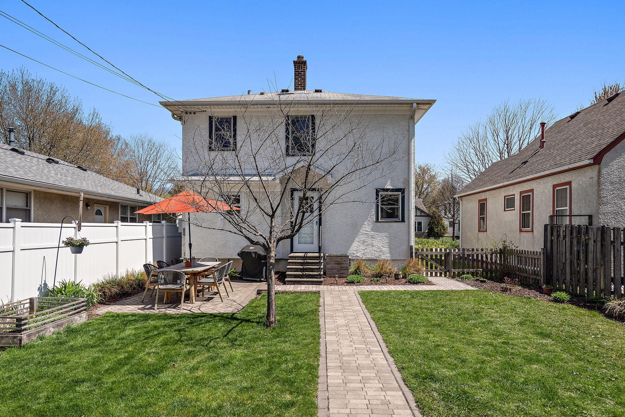 Enclosed and private back yard for the little ones
