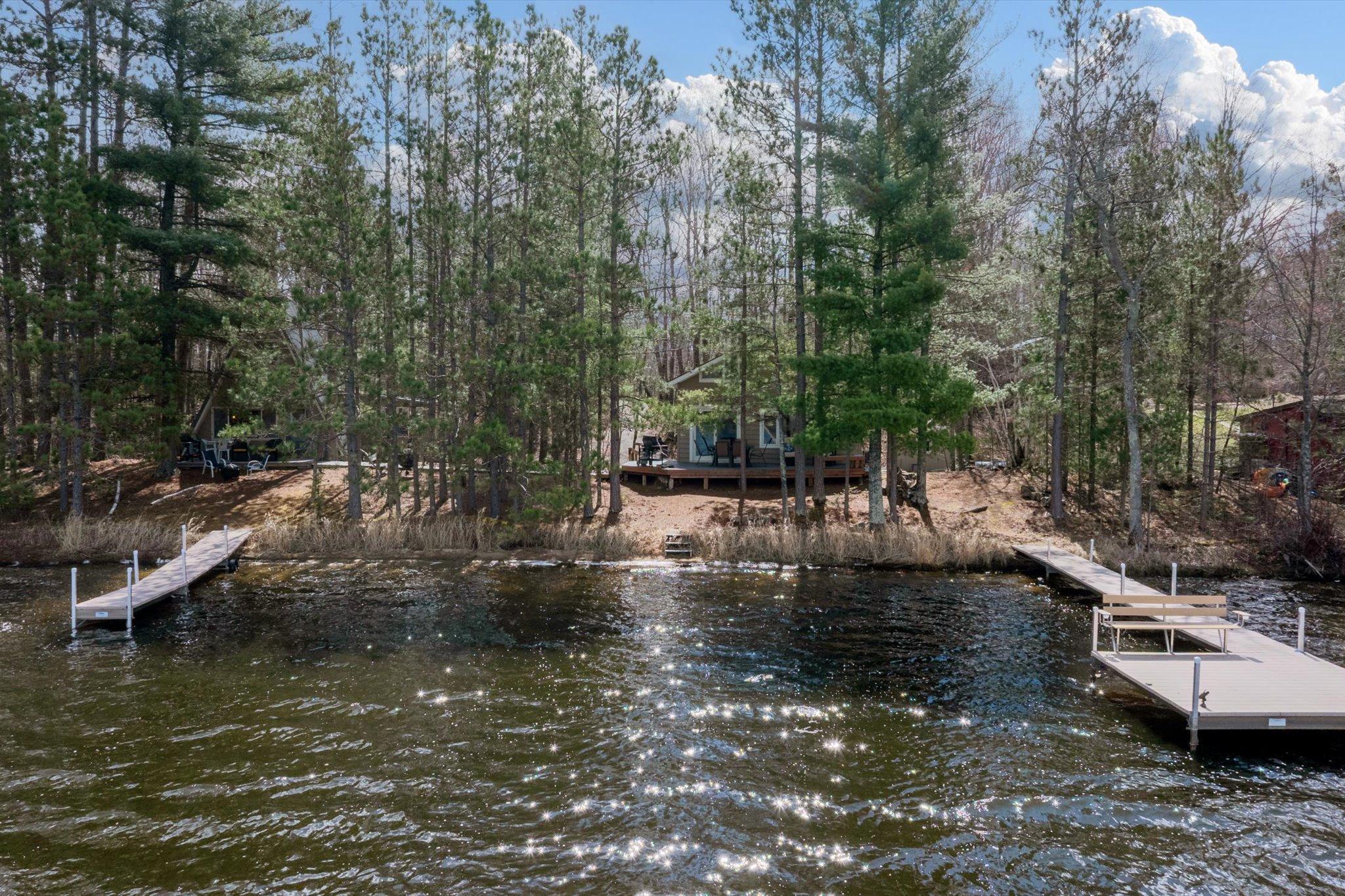 Cabin 1 - view from the lake
