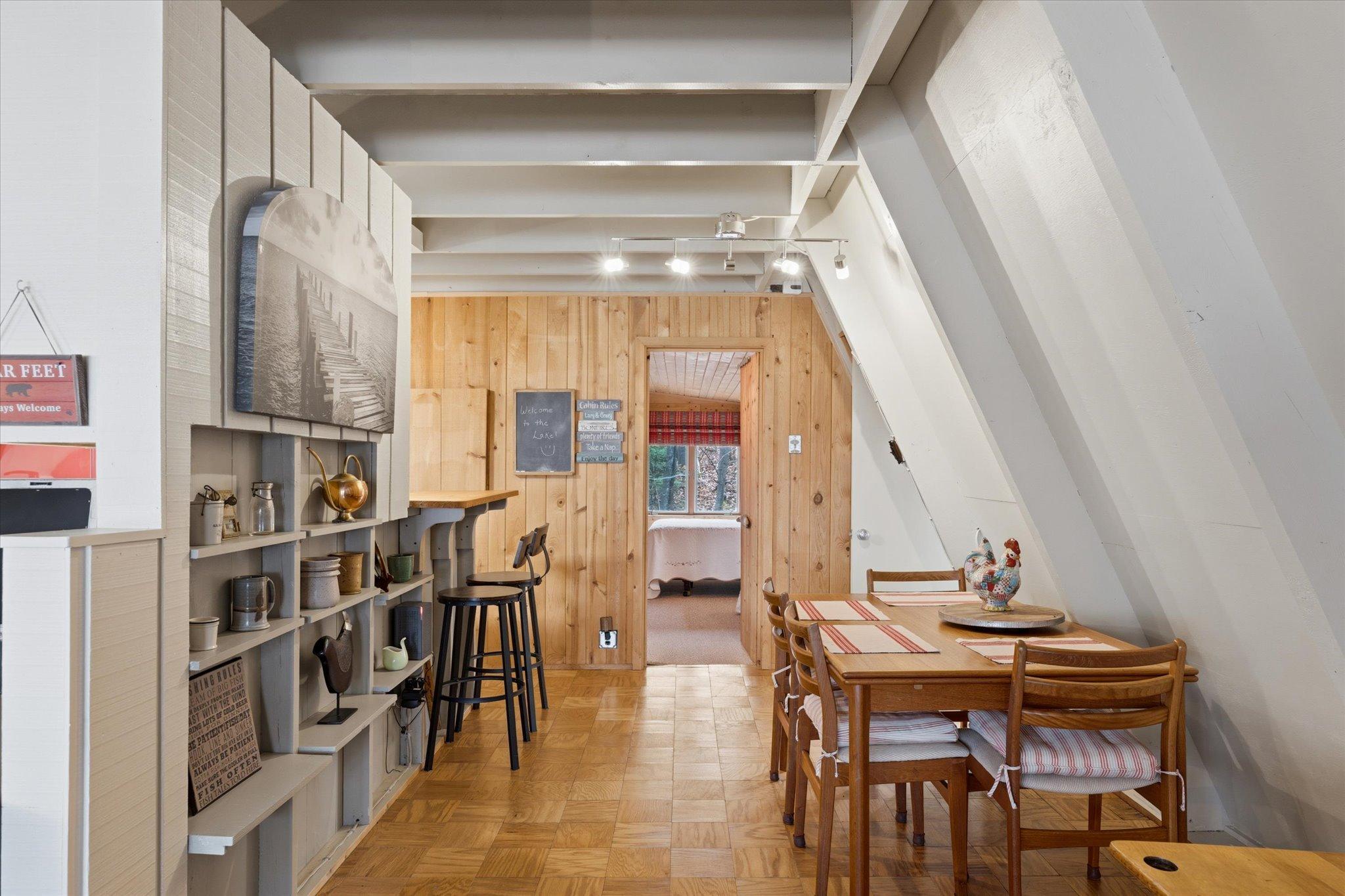 A-frame - dining and storage/display