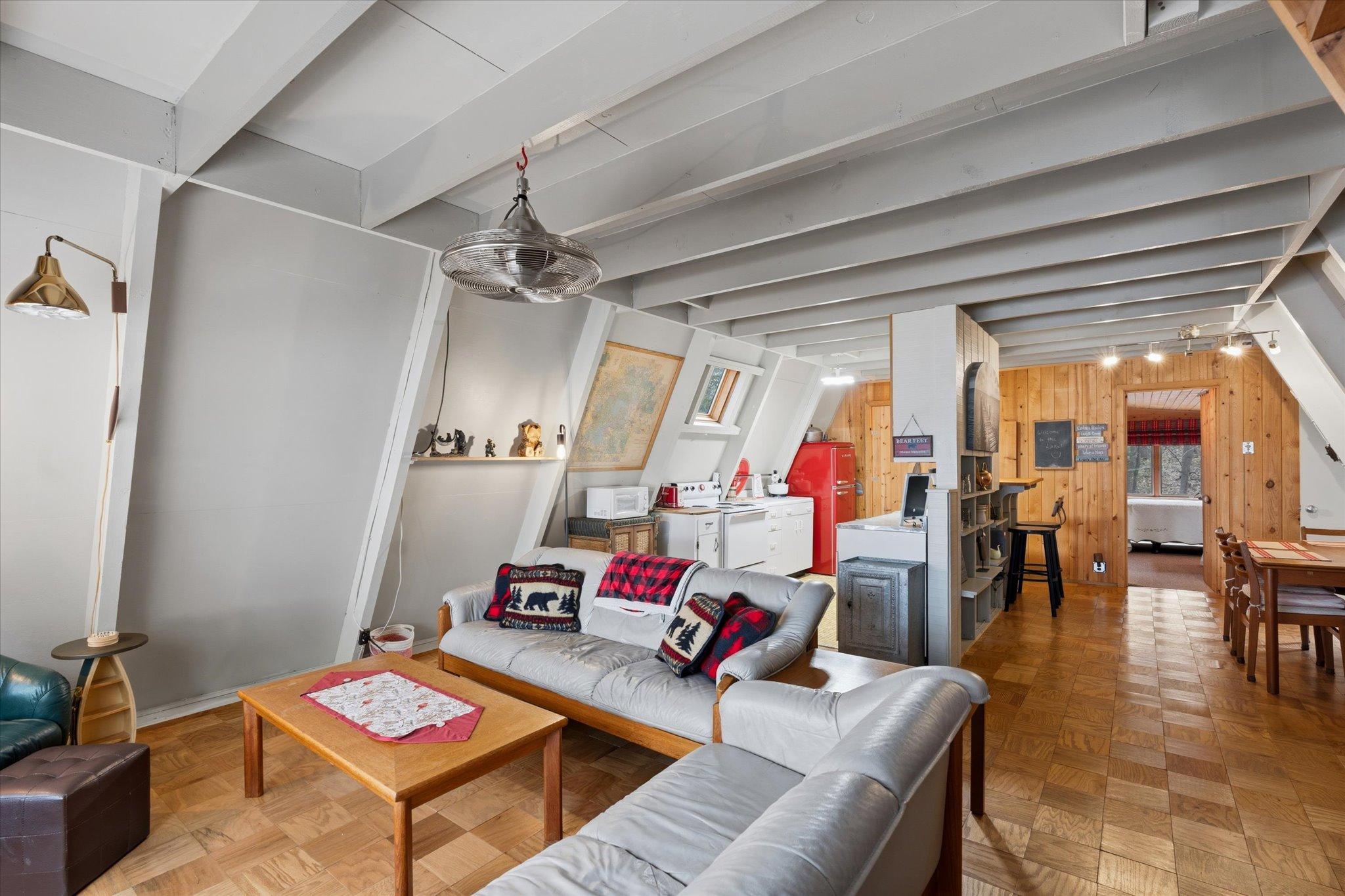 A-frame - living room