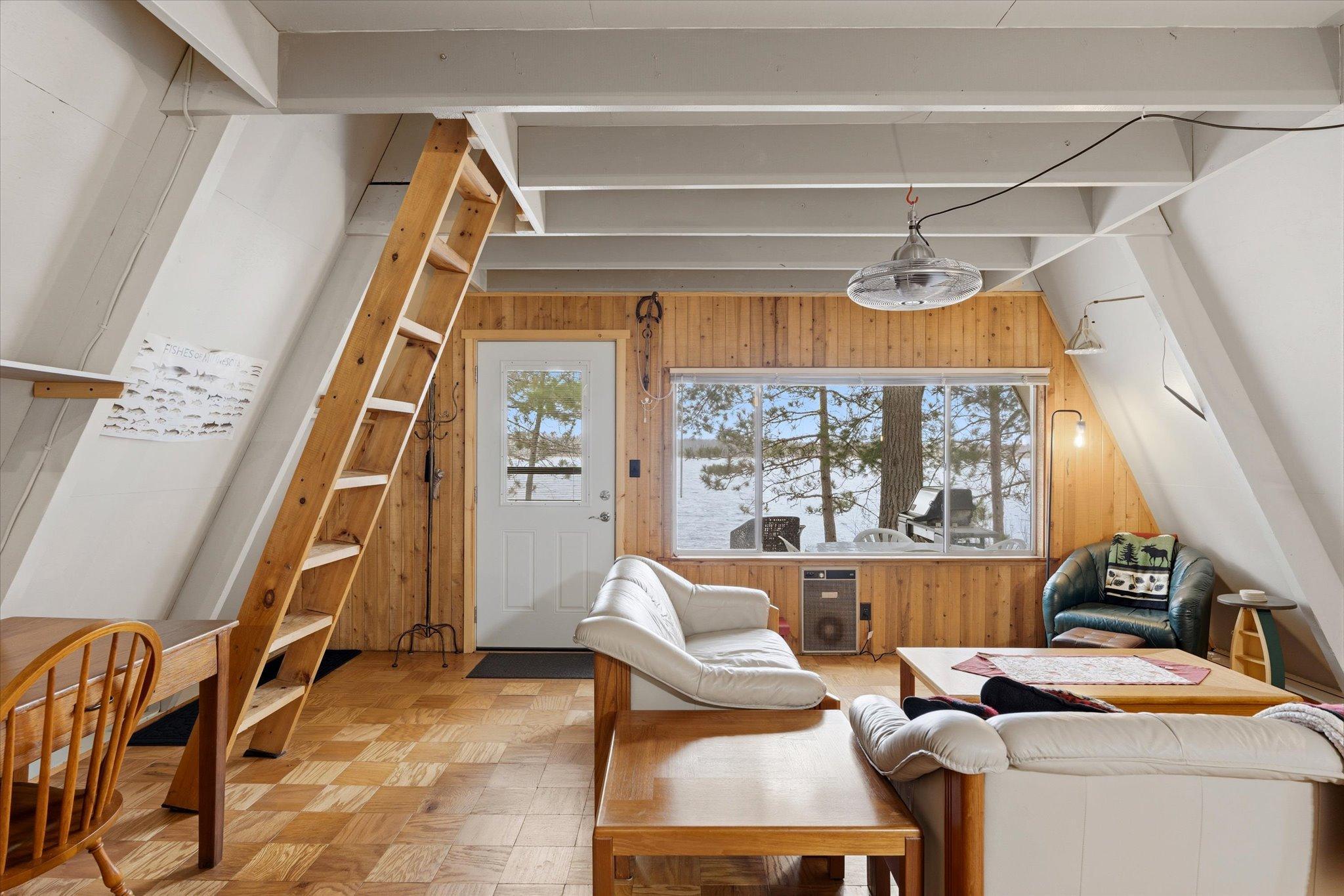 A-frame - living room