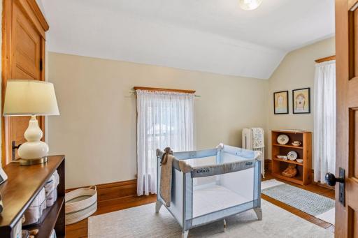 The fourth bedroom offers flexibility, functioning as a nursery and home office.