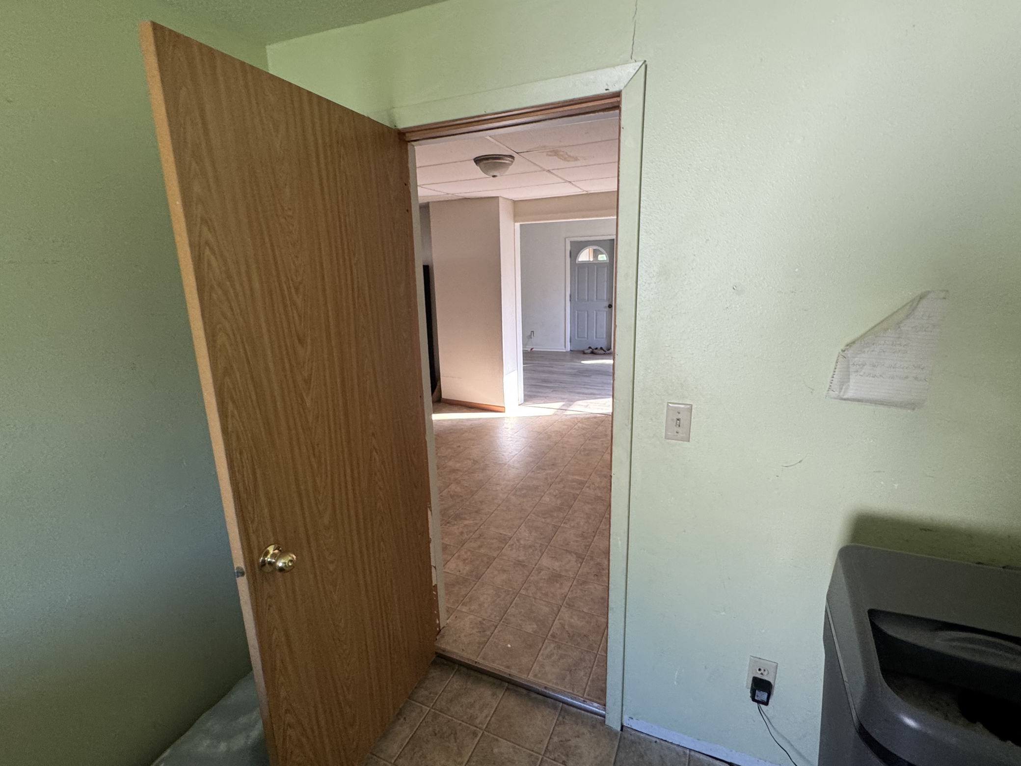Rear entry