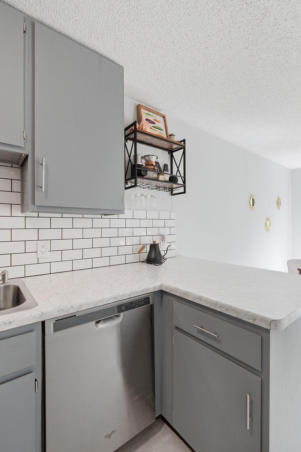 Tiles back splash.