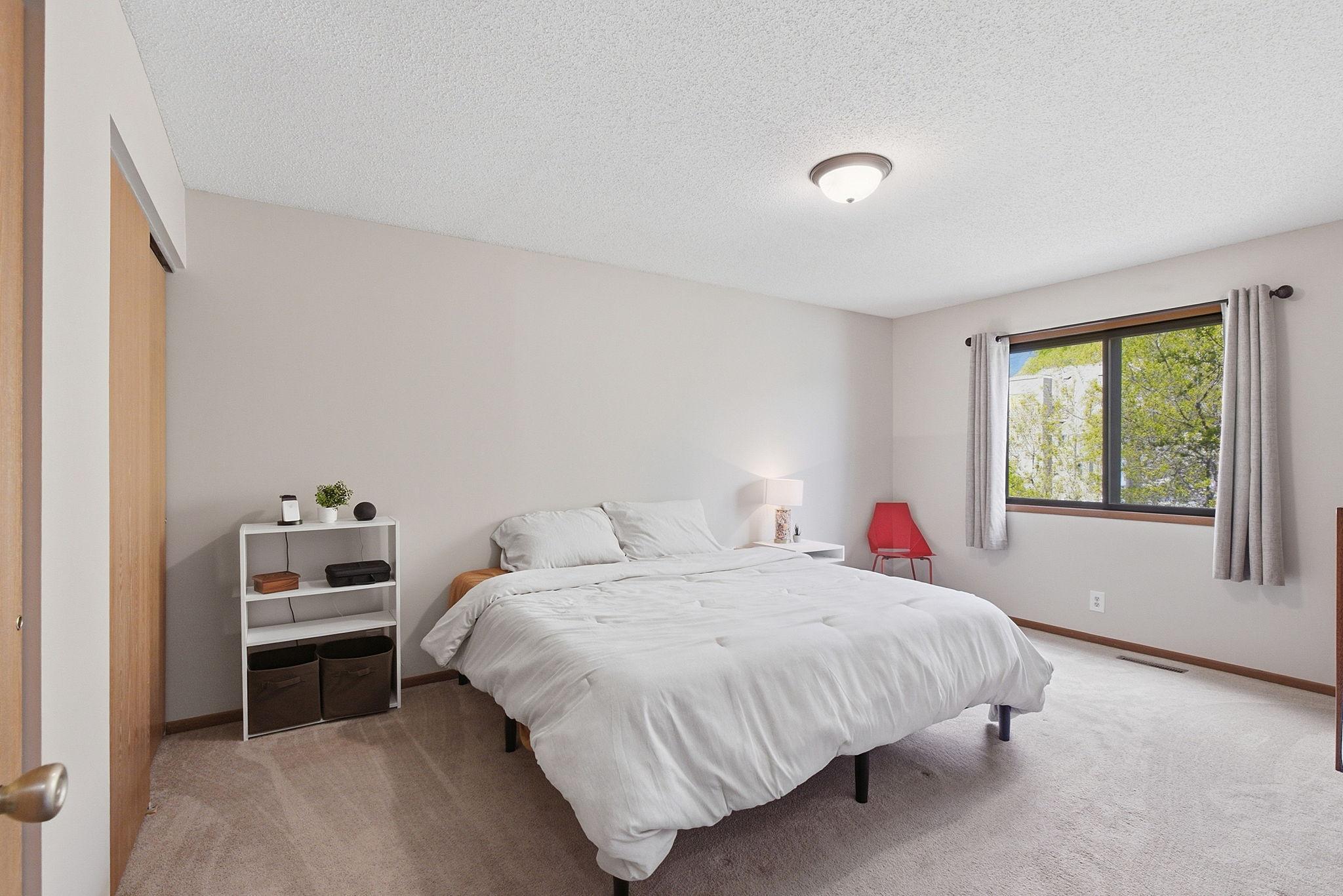Owners bedroom with 2 large closets.