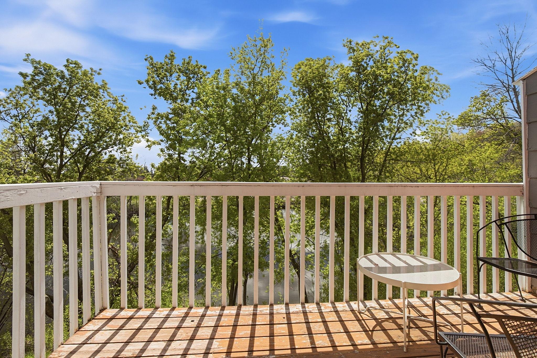 Deck over looking the pond.