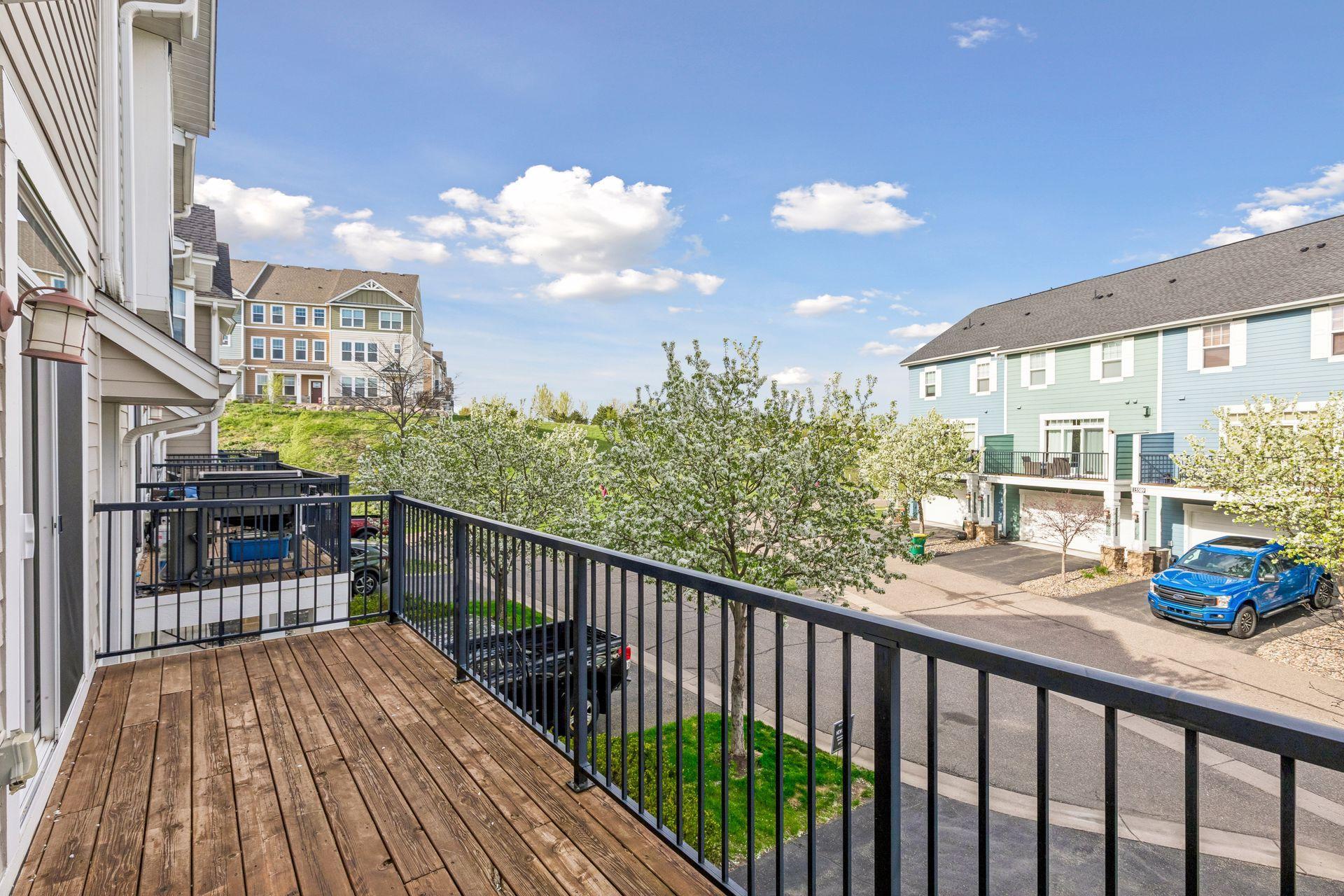 Enjoy your morning coffee or wind-down in the evening on your deck.