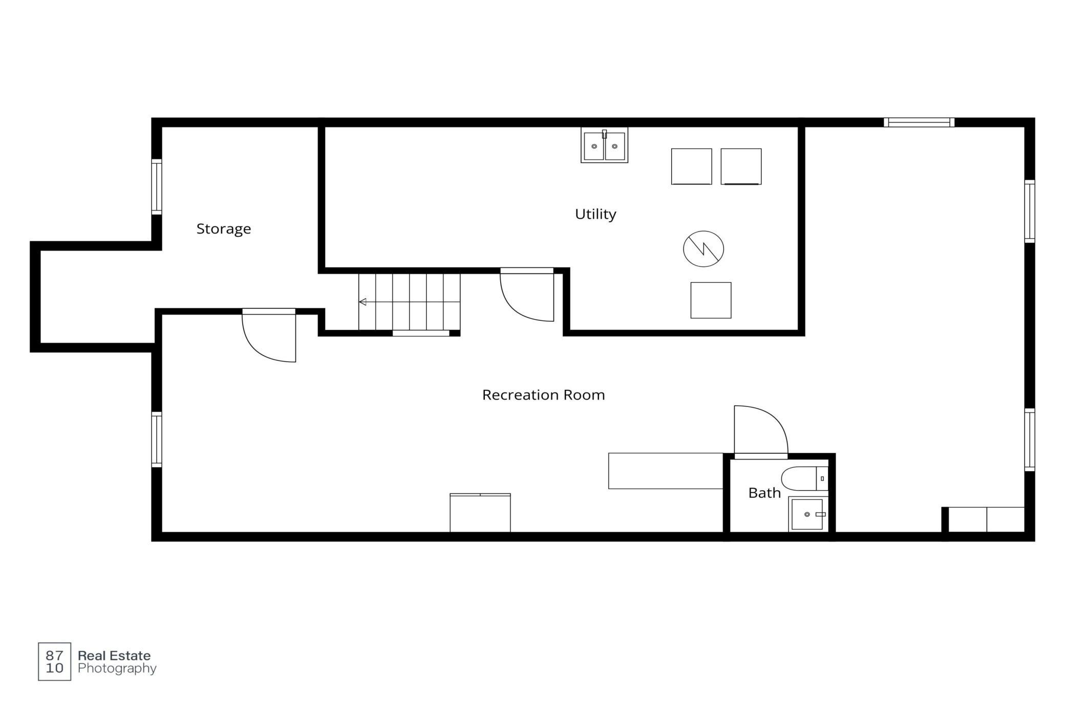 Lower level floorplan.