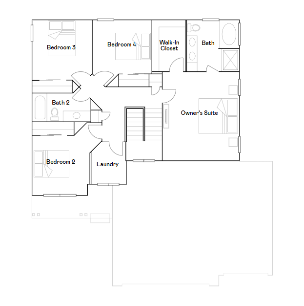 Bristol upper level floorplan