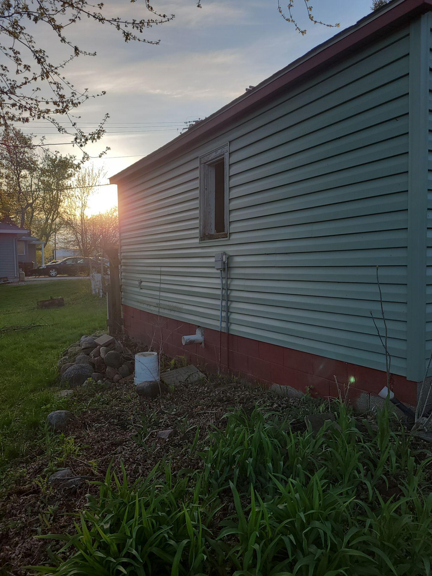 Back of garage