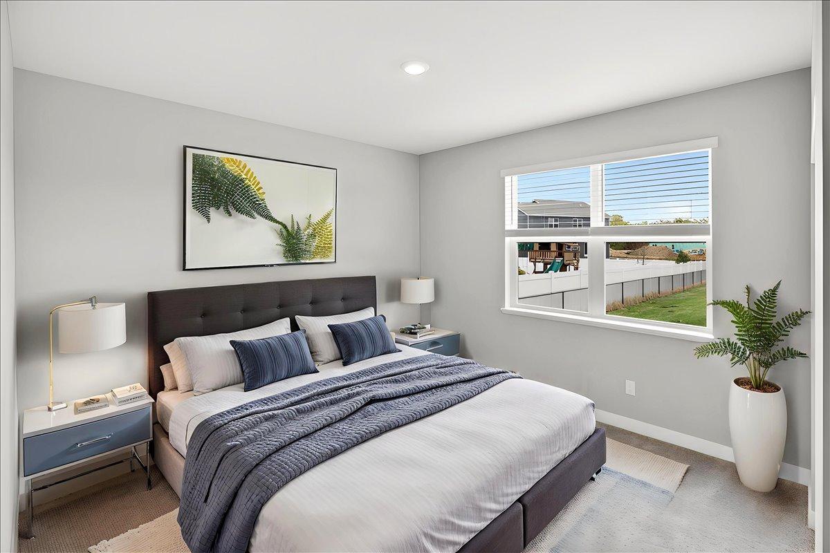 Staged main floor bedroom