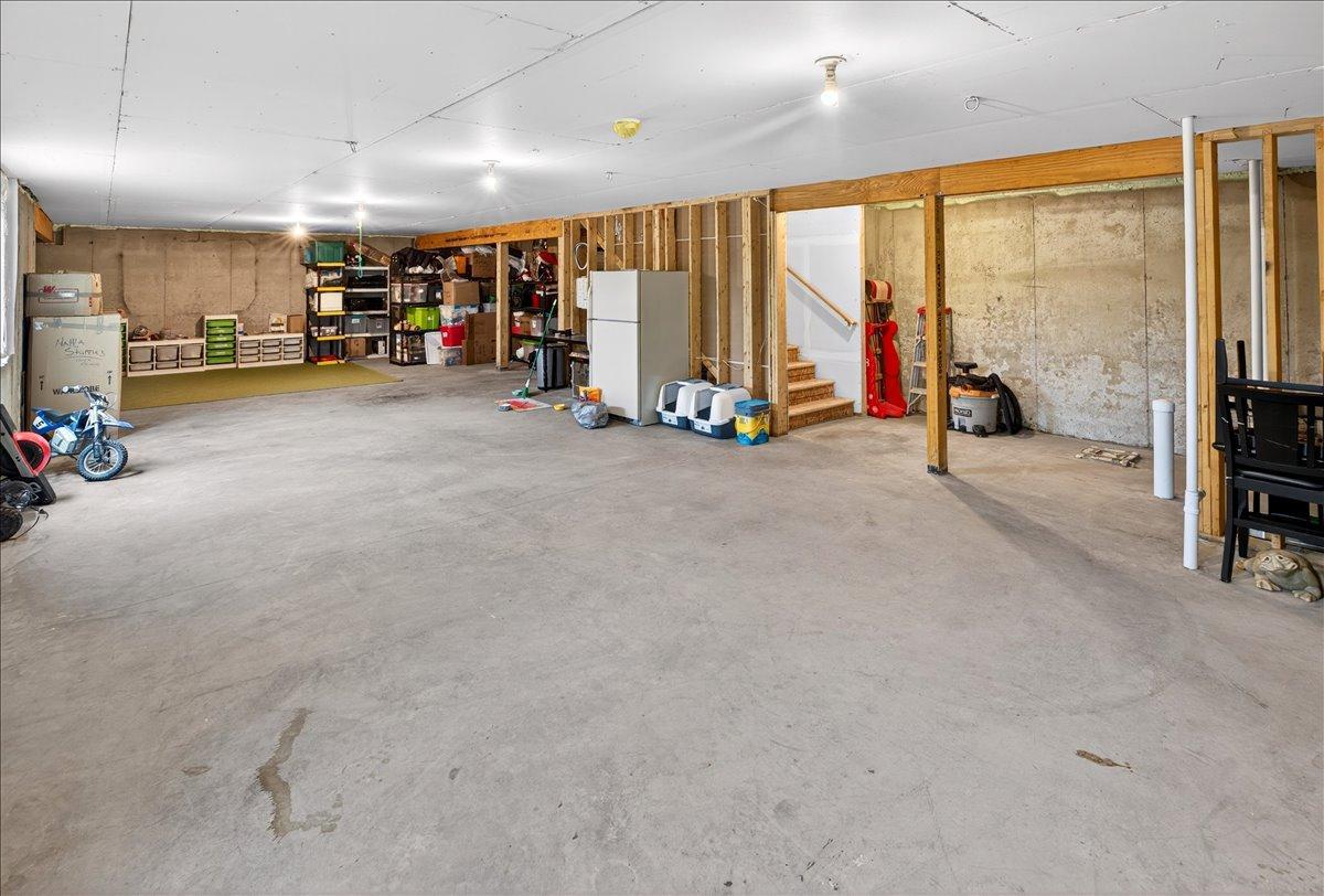 Plenty of space in the lower level to finish