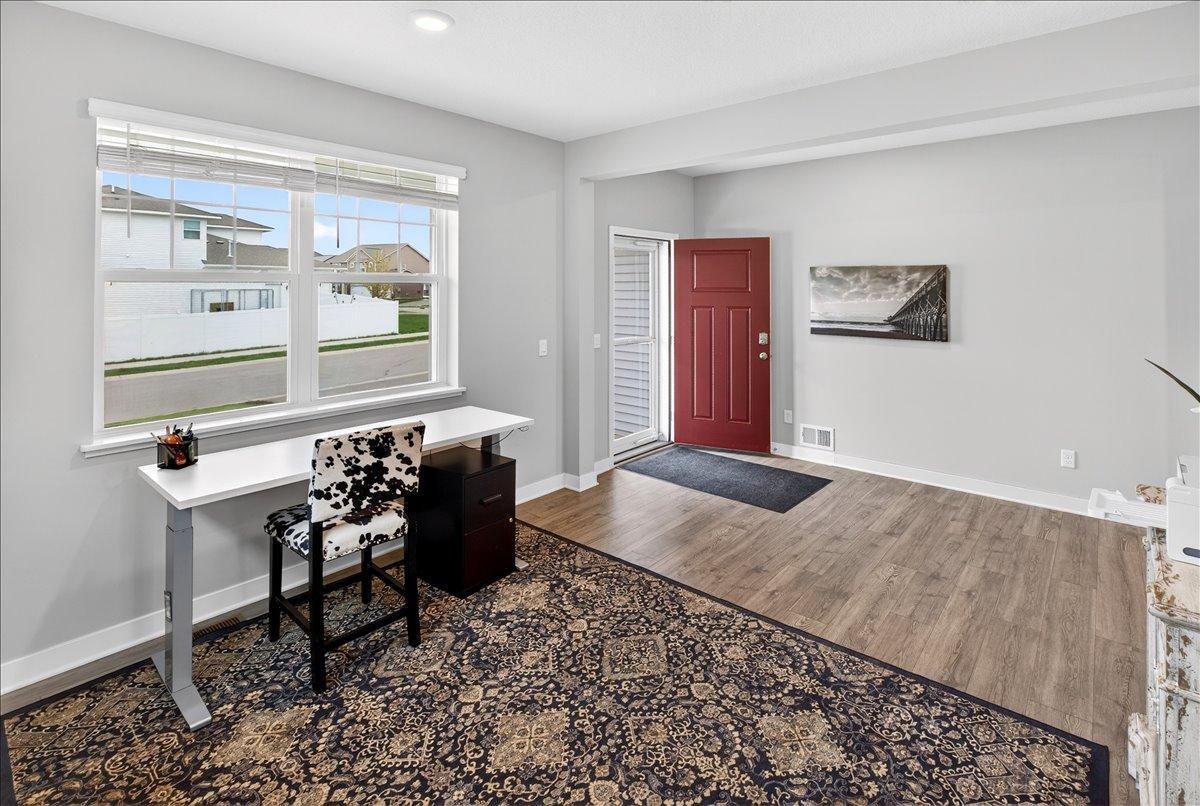 Formal dining currently being used as an office