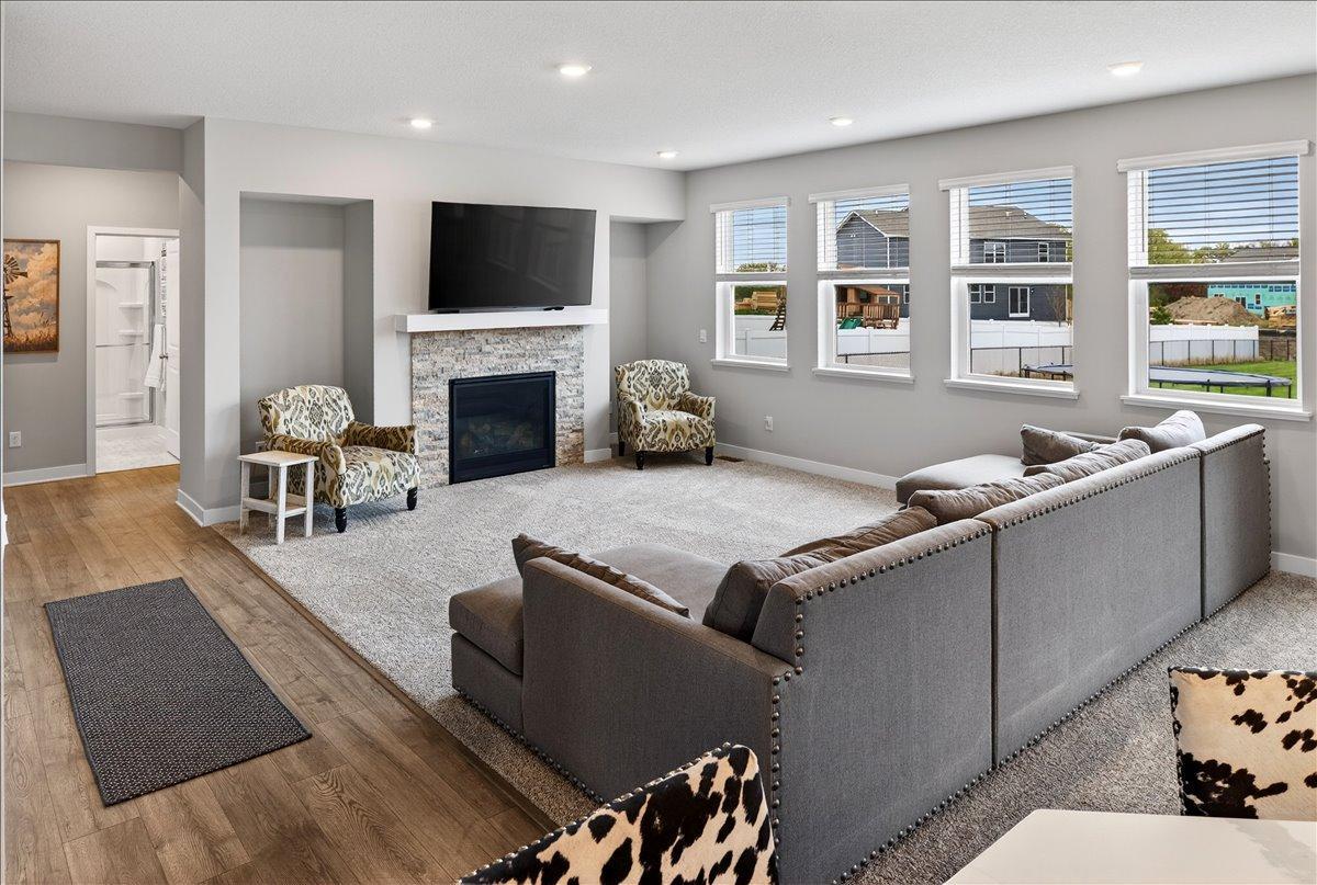 Enjoy movie nights in your spacious living room