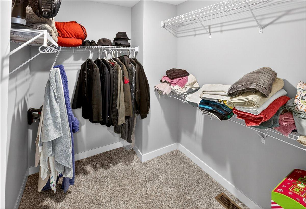 Primary closet one of two