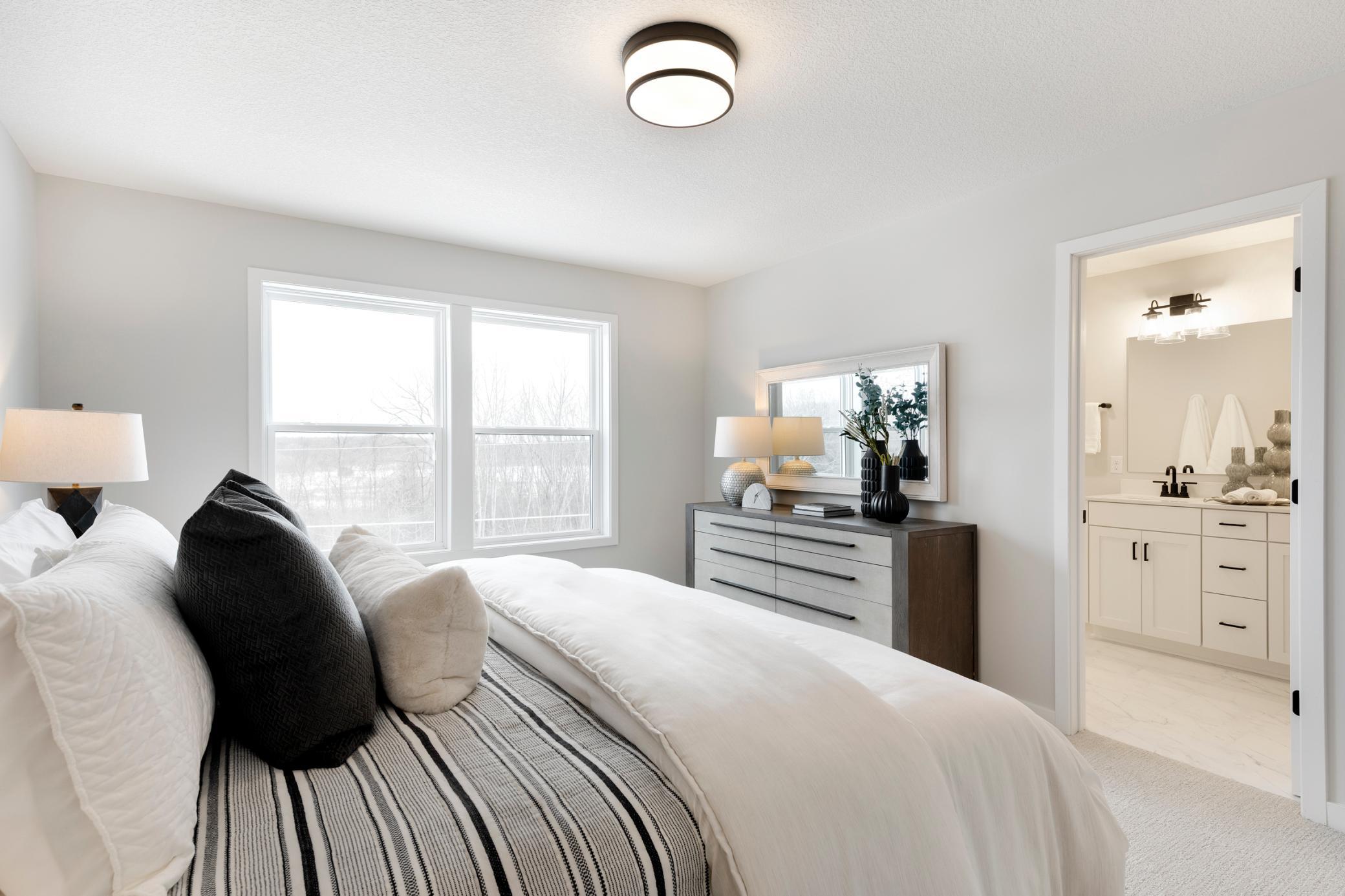 Primary Suite with private bathroom and walk-in closet!