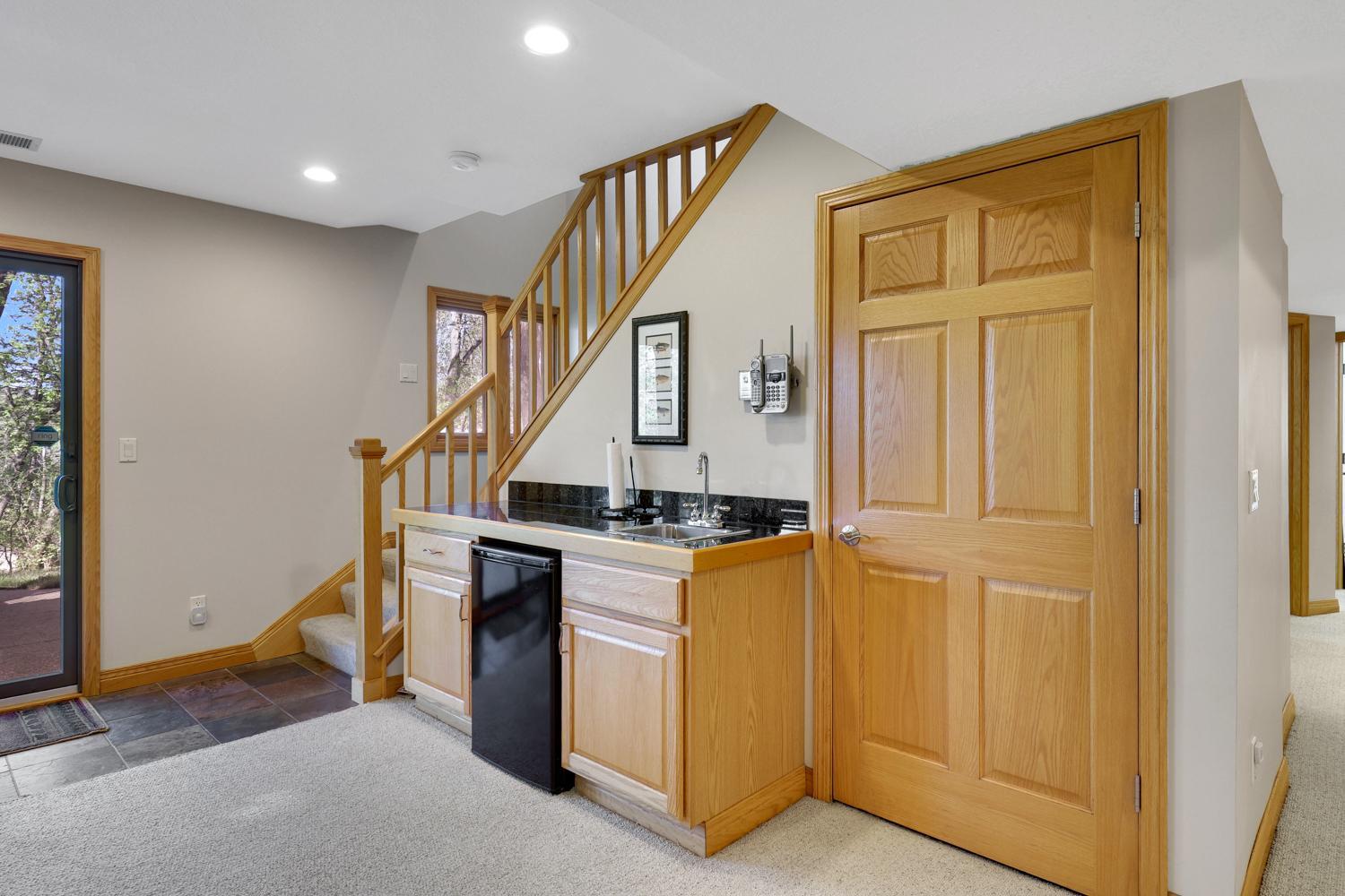 Lower level wet bar