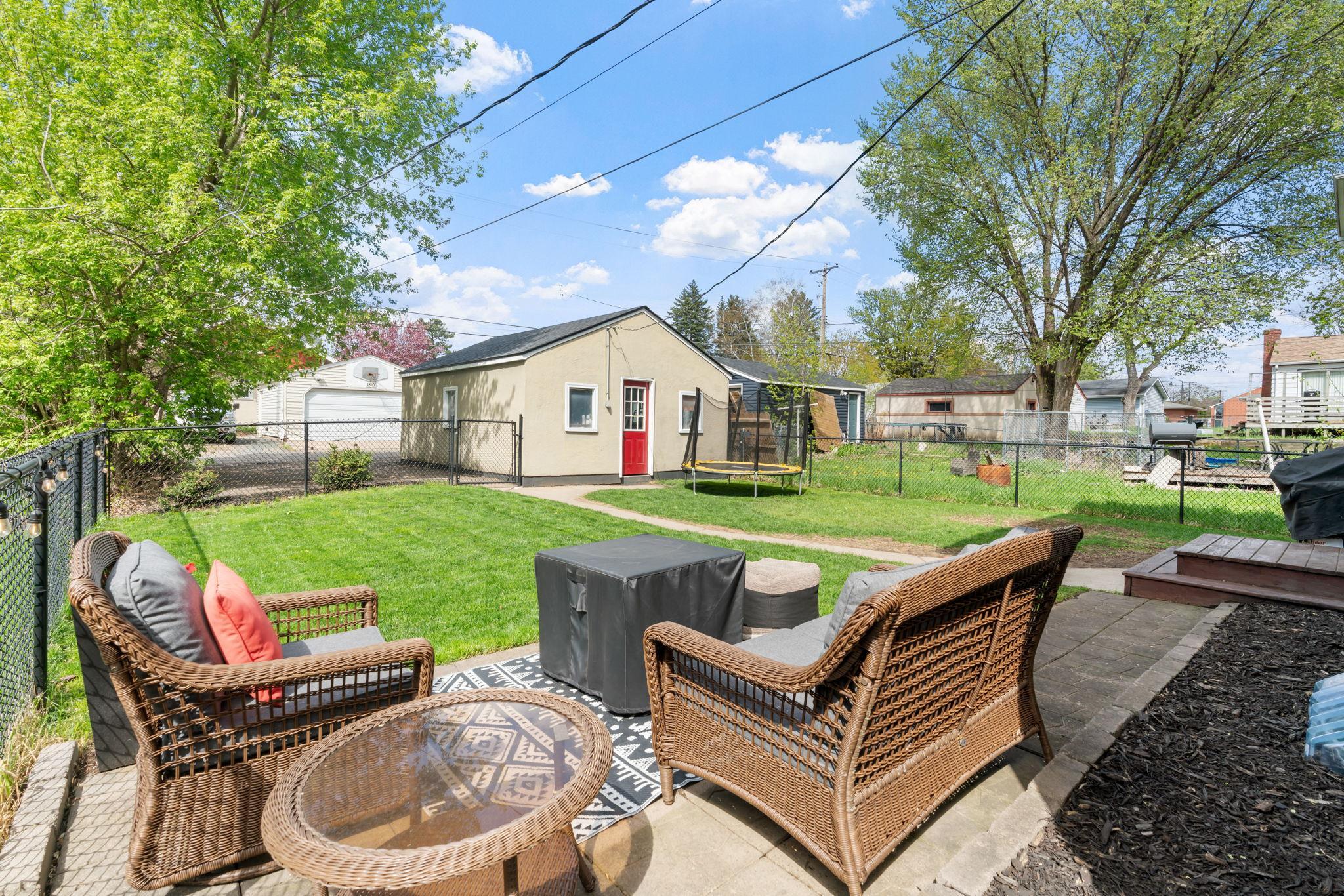 Enjoy afternoon happy hour and morning coffee on your beautiful patio.