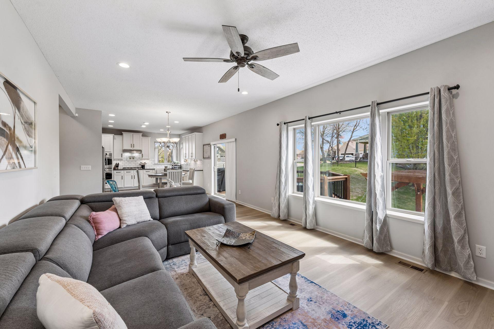 Here you can see the main floor open living spaces.