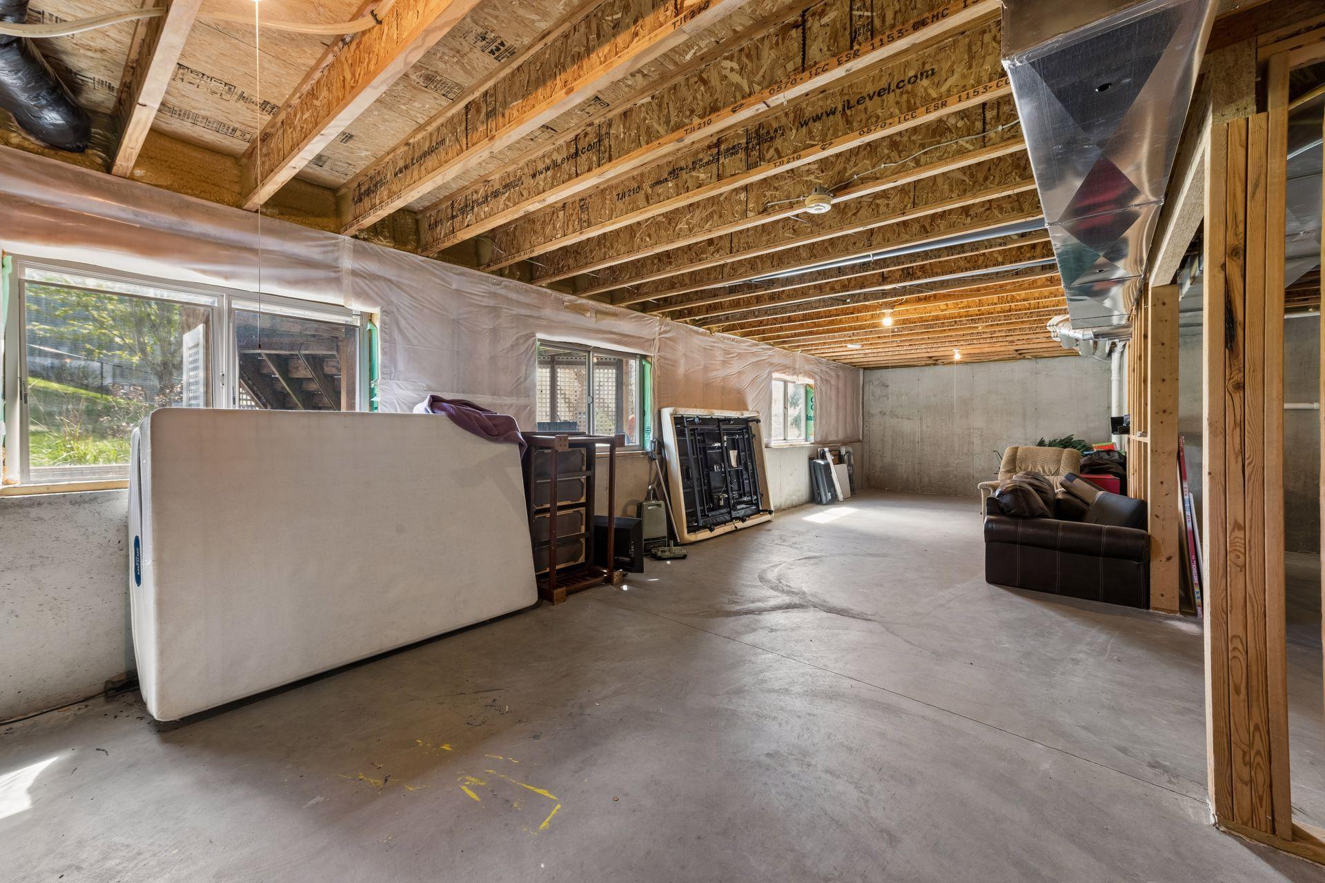 The unfinished lower level has 1360sf available to finish and customize this home to your needs as well as add to your equity.