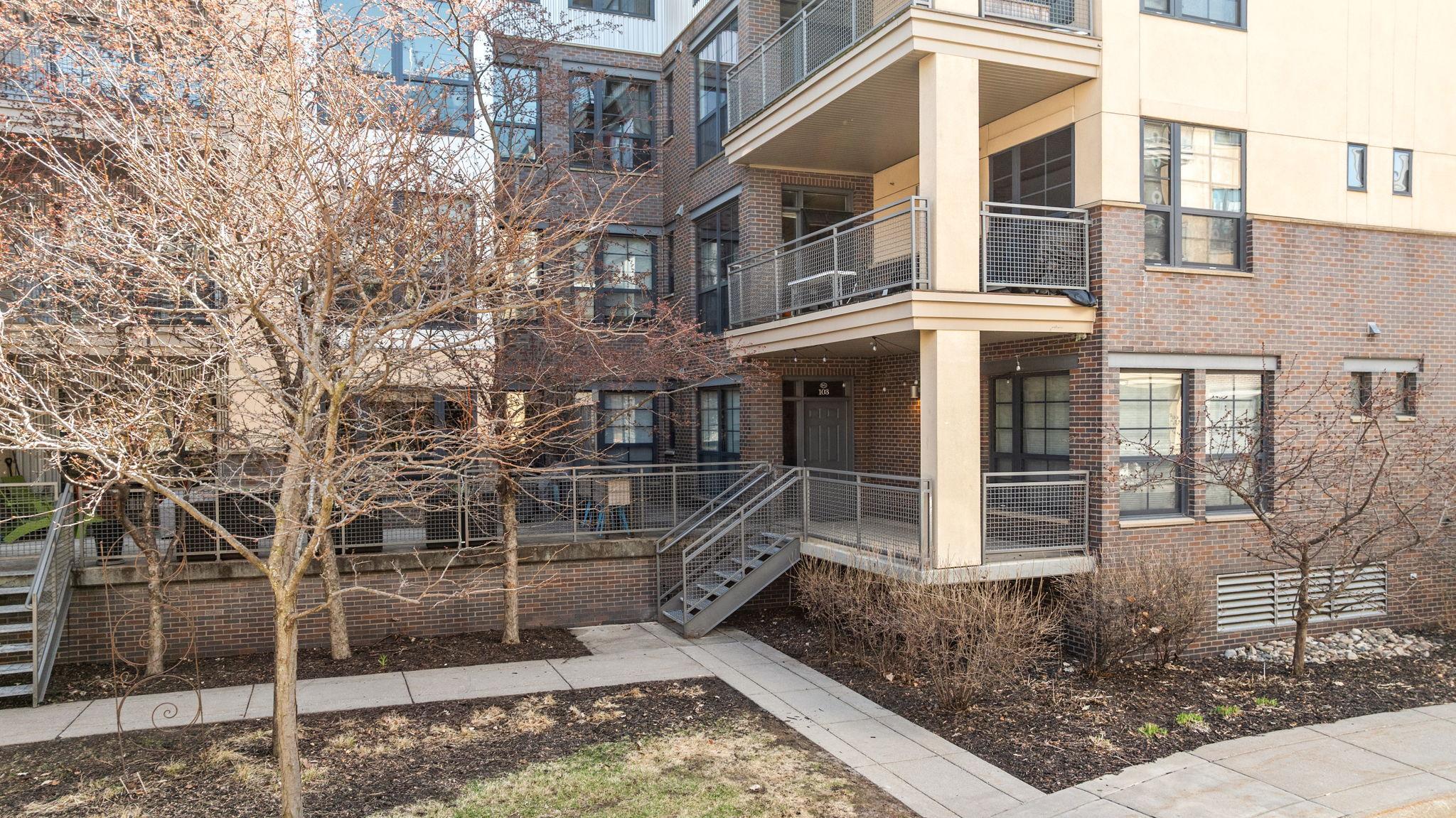 Exterior entrance and private patio